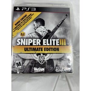 SONY PLAYSTATION‎ 3 PS3 SNIPER ELITE III ULTIMATE EDITION & MANUAL COMPLETE